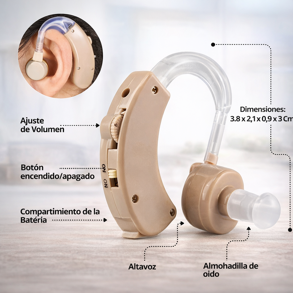 🔊 Recupera tu audición con claridad total - AMPLIFICADOR DE SONIDO - Envío GRATIS 🚚