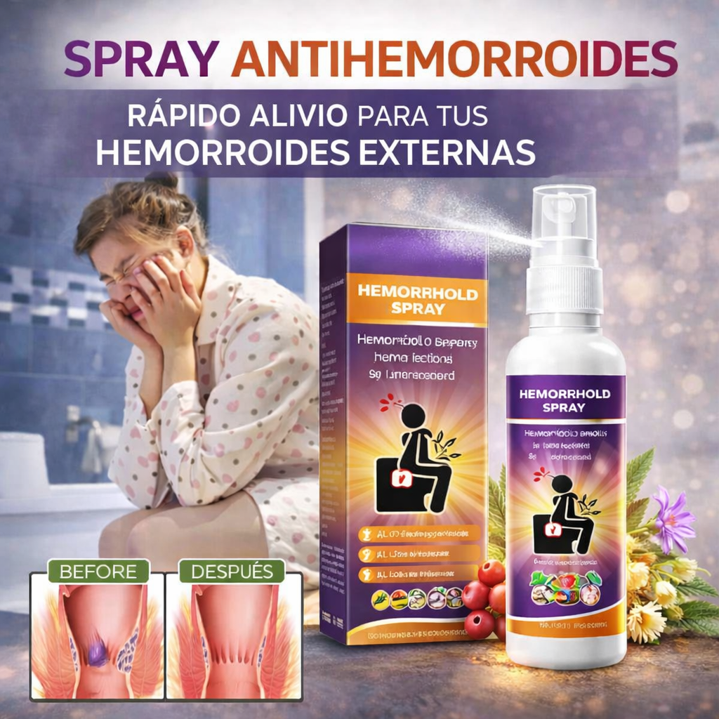 💙😌 Tu aliado diario para el bienestar íntimo - Spray para hemorroides (Natural🌿)- 30 ml