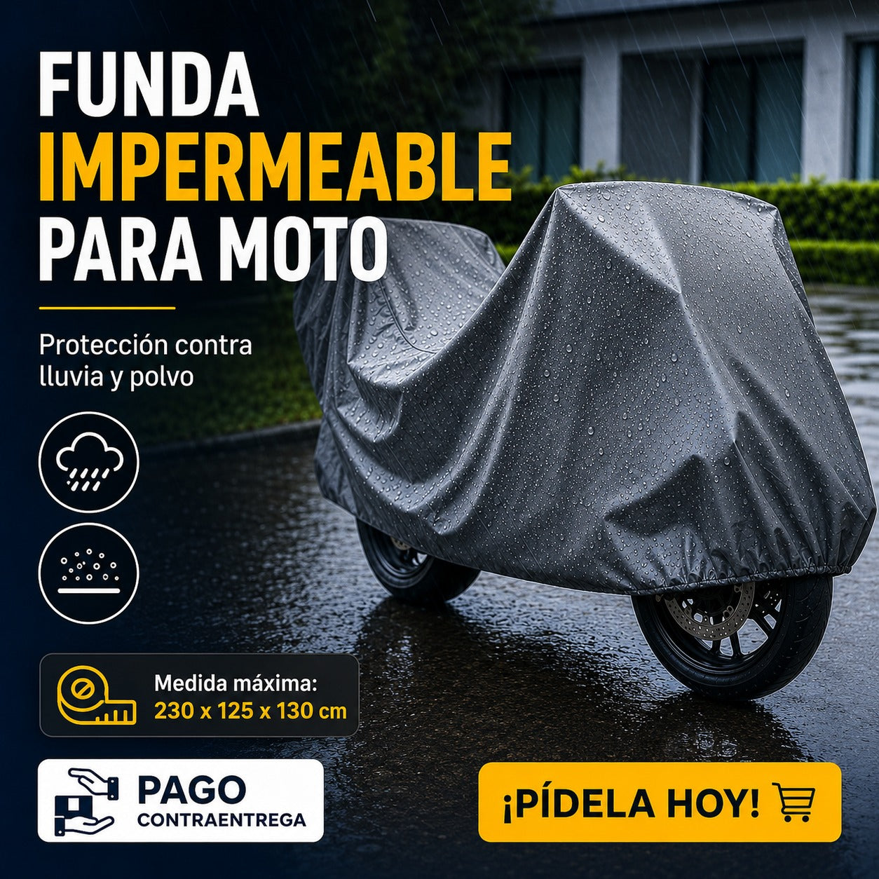 Funda Protectora Premium para Moto🏍️🌧️☀️ - Protector Universal para Motocicletas
