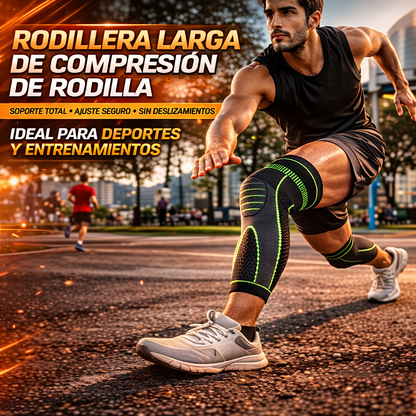 Rodillera Larga De Compresion De Rodilla