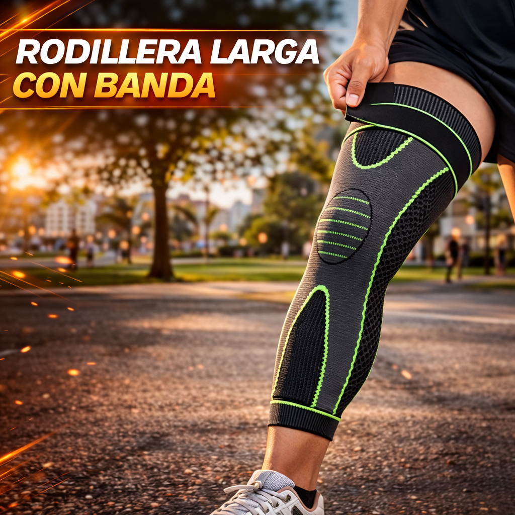 Rodillera Larga De Compresion De Rodilla