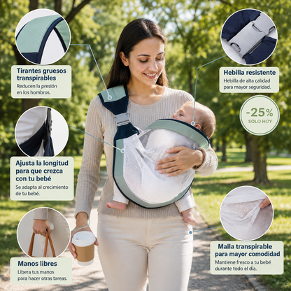 👶💖 Portabebés Ergonómico Cómodo y Seguro ✨